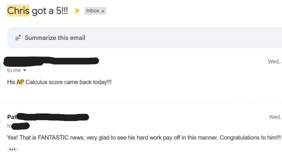 I worked with Chris for 4 years, through high school graduation. Was admitted to Baylor!